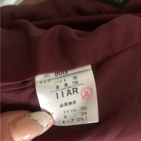 Lavender Mohair Blazer with Gold Embellishments - Picture 6 of 8